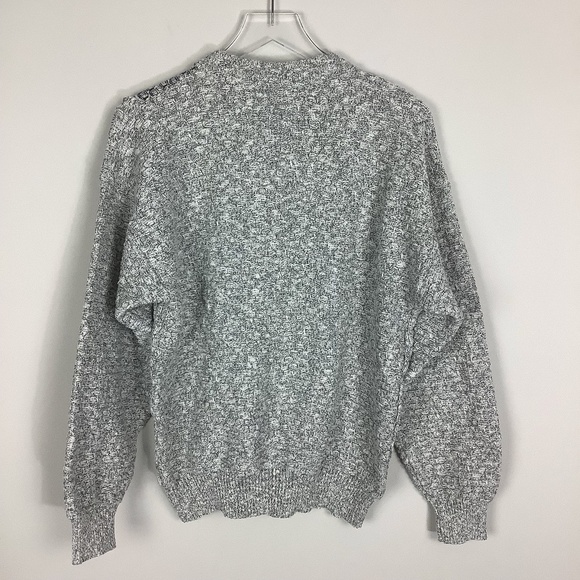 Vintage Men's 80s Marled Knit Sweater Classic - Picture 5 of 13